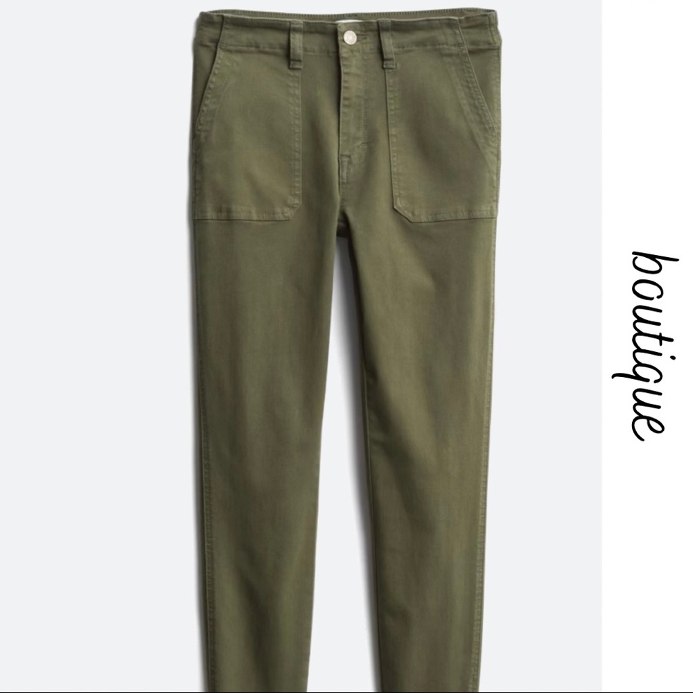Olive Ankle Skinny Pants | 27R